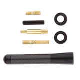 Max Maxb Short Stubby Car Auto Antenna AM/FM Radio Aerial Mast Screw Type Black
