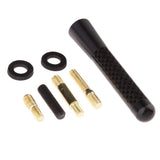 Max Maxb Short Stubby Car Auto Antenna AM/FM Radio Aerial Mast Screw Type Black