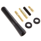 Max Maxb Short Stubby Car Auto Antenna AM/FM Radio Aerial Mast Screw Type Black