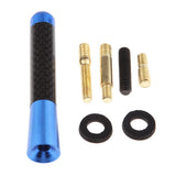 Max Maxb Short Stubby Car Auto Antenna AM/FM Radio Aerial Mast Screw Type Blue