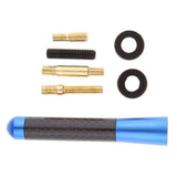 Max Maxb Short Stubby Car Auto Antenna AM/FM Radio Aerial Mast Screw Type Blue
