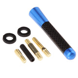 Max Maxb Short Stubby Car Auto Antenna AM/FM Radio Aerial Mast Screw Type Blue