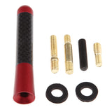 Max Maxb Short Stubby Car Auto Antenna AM/FM Radio Aerial Mast Screw Type Red