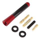 Max Maxb Short Stubby Car Auto Antenna AM/FM Radio Aerial Mast Screw Type Red