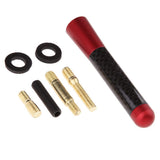 Max Maxb Short Stubby Car Auto Antenna AM/FM Radio Aerial Mast Screw Type Red