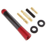 Max Maxb Short Stubby Car Auto Antenna AM/FM Radio Aerial Mast Screw Type Red