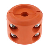 Maxbell ATV UTV Winch Rubber Line Cable Lift Stopper Rubber Cushion + Screws Orange