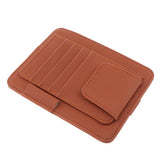 Maxbell Eye Frame Holder Car Sun Glasses Ticket Receipt Card Clip Storage Board Orange