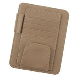 Maxbell Eye Frame Holder Car Sun Glasses Ticket Receipt Card Clip Storage Board Beige