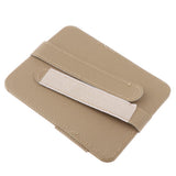 Maxbell Eye Frame Holder Car Sun Glasses Ticket Receipt Card Clip Storage Board Beige