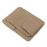 Maxbell Eye Frame Holder Car Sun Glasses Ticket Receipt Card Clip Storage Board Beige