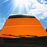 Maxbell Car Windshield Snow Cover Truck Frost Ice Protector Sun Shield Orange