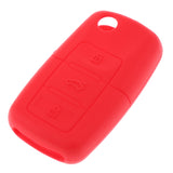 Max Maxb Silicone Cover For VW Skoda Seat Remote Key Fob Case Entry 3 Button Red