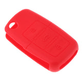 Max Maxb Silicone Cover For VW Skoda Seat Remote Key Fob Case Entry 3 Button Red