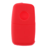 Max Maxb Silicone Cover For VW Skoda Seat Remote Key Fob Case Entry 3 Button Red