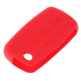 Max Maxb Silicone Cover For VW Skoda Seat Remote Key Fob Case Entry 3 Button Red