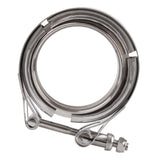 Max Maxb Stainless Steel V Band Downpipe Flange Clamp Turbo Exhaust Downpipe 3.5 Inch