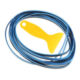 Max Maxb Car Interior Moulding Trim Decoration Strip Sticker 5m Electroplating blue