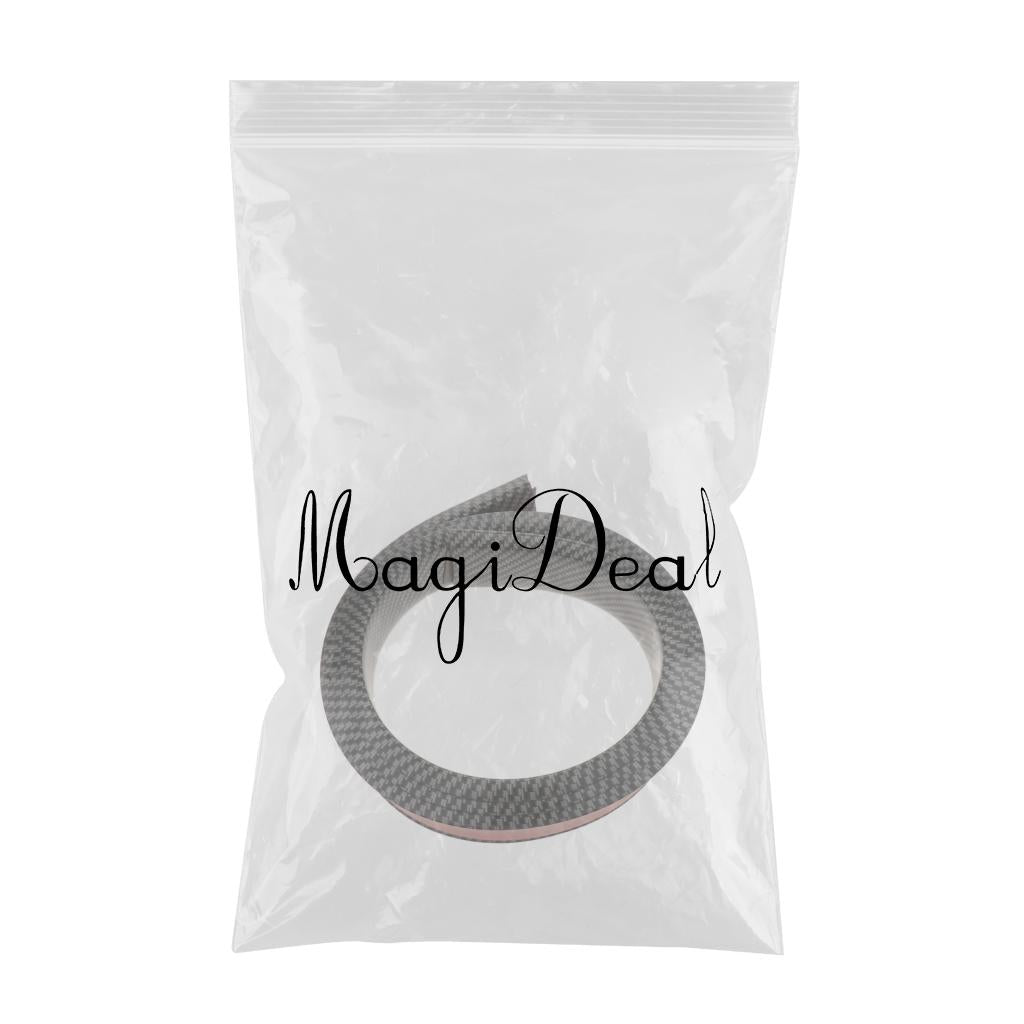 Max Maxb Car Fender Arch Wheel Eyebrow Strip Protector Trim Black Carbon Fiber 4.5cm