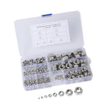 Max Maxb 304 Stainless Steel Lock Nut Assortment Kit, 220pcs M2 - M12 Locknut