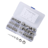 Max Maxb 304 Stainless Steel Lock Nut Assortment Kit, 220pcs M2 - M12 Locknut