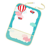 Max Maxb Car Cartoon Anti-Kick Pad Mat for Kids Multifunctional Seat Organizer White