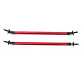 Max Maxb Front/Rear Adjustable Wind Splitter Bumper Chin Lip Rod Support 200mm (Red)
