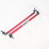 Max Maxb Front/Rear Adjustable Wind Splitter Bumper Chin Lip Rod Support 200mm (Red)