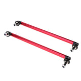 Max Maxb Front/Rear Adjustable Wind Splitter Bumper Chin Lip Rod Support 200mm (Red)