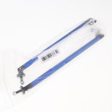 Max Maxb Front/Rear Adjustable Wind Splitter Bumper Chin Lip Rod Support 200mm Blue