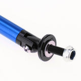 Max Maxb Front/Rear Adjustable Wind Splitter Bumper Chin Lip Rod Support 200mm Blue