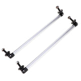 Max Maxb Front/Rear Adjustable Wind Splitter Bumper Chin Lip Rod Support 200mm Silver