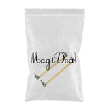 Max Maxb Front/Rear Adjustable Wind Splitter Bumper Chin Lip Rod Support 200mm Gold