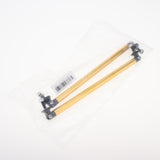 Max Maxb Front/Rear Adjustable Wind Splitter Bumper Chin Lip Rod Support 200mm Gold