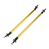 Max Maxb Front/Rear Adjustable Wind Splitter Bumper Chin Lip Rod Support 200mm Gold