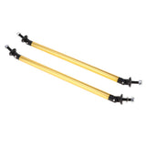Max Maxb Front/Rear Adjustable Wind Splitter Bumper Chin Lip Rod Support 200mm Gold