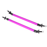 Max Maxb Front/Rear Adjustable Wind Splitter Bumper Chin Lip Rod Support 200mm Purple