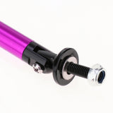 Max Maxb Front/Rear Adjustable Wind Splitter Bumper Chin Lip Rod Support 200mm Purple