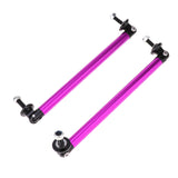 Max Maxb Front/Rear Adjustable Wind Splitter Bumper Chin Lip Rod Support 200mm Purple