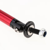 Max Maxb Front/Rear Adjustable Wind Splitter Bumper Chin Lip Rod Support 150mm Red