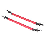 Max Maxb Front/Rear Adjustable Wind Splitter Bumper Chin Lip Rod Support 150mm Red