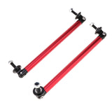 Max Maxb Front/Rear Adjustable Wind Splitter Bumper Chin Lip Rod Support 150mm Red