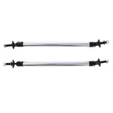 Max Maxb Front/Rear Adjustable Wind Splitter Bumper Chin Lip Rod Support 150mm Silver