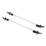 Max Maxb Front/Rear Adjustable Wind Splitter Bumper Chin Lip Rod Support 150mm Silver