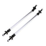 Max Maxb Front/Rear Adjustable Wind Splitter Bumper Chin Lip Rod Support 150mm Silver