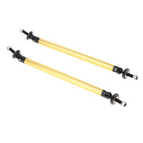 Max Maxb Front/Rear Adjustable Wind Splitter Bumper Chin Lip Rod Support 150mm Gold