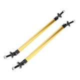 Max Maxb Front/Rear Adjustable Wind Splitter Bumper Chin Lip Rod Support 150mm Gold
