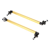 Max Maxb Front/Rear Adjustable Wind Splitter Bumper Chin Lip Rod Support 150mm Gold