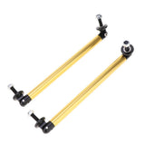 Max Maxb Front/Rear Adjustable Wind Splitter Bumper Chin Lip Rod Support 150mm Gold