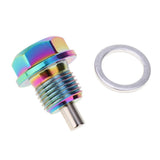 Max Maxb Aluminum Alloy Magnetic Engine Oil Pan Drain Bolt Screw w Gasket M16x1.5